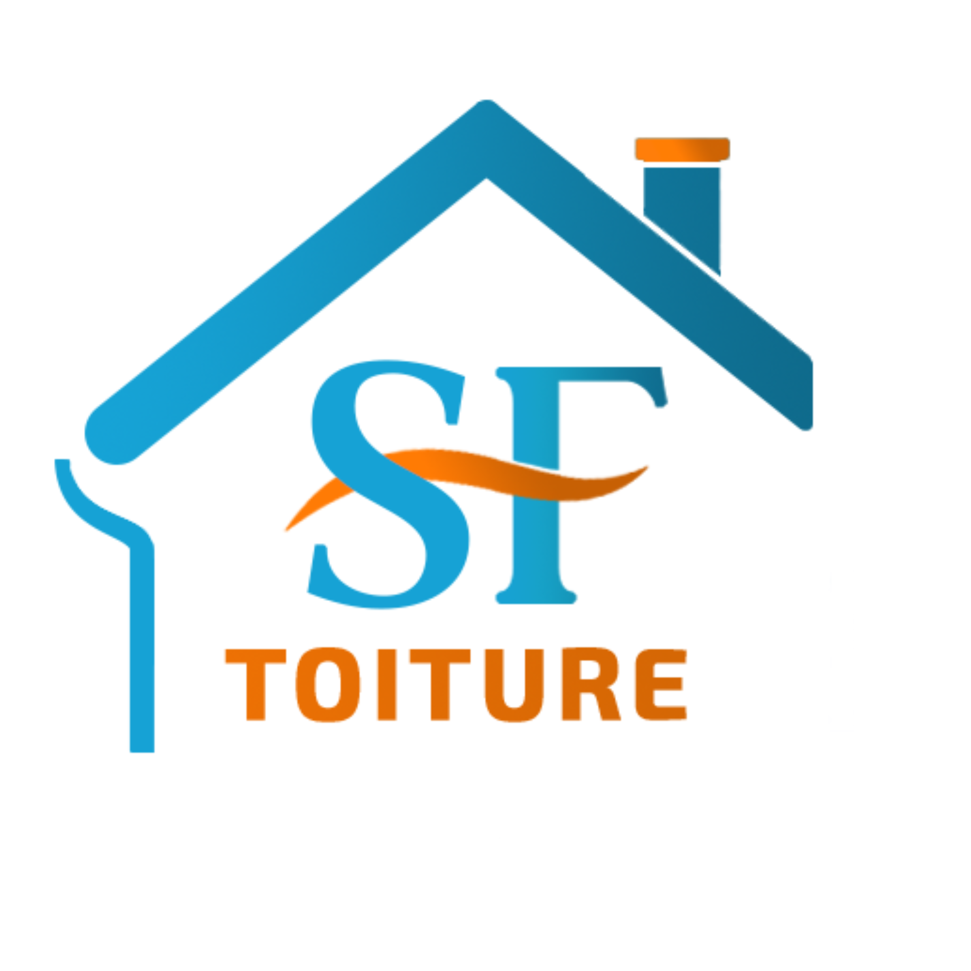Logo officiel de SF Toiture, entreprise spécialisée en couverture et zinguerie à proximité de Lugrin en Haute-Savoie.