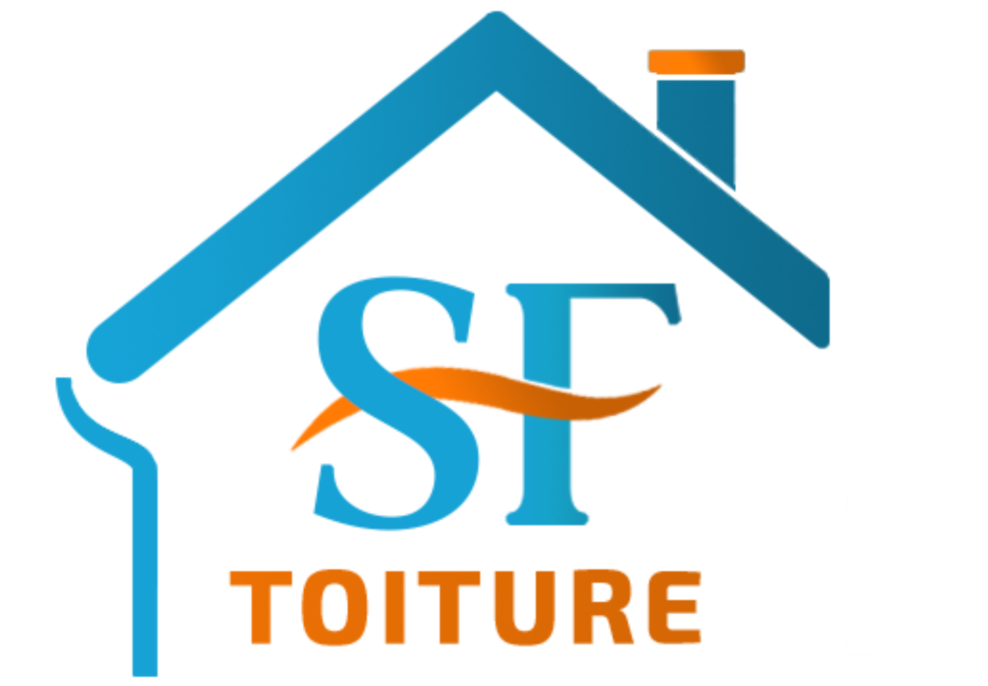 Logo officiel de SF Toiture, entreprise spécialisée en couverture et zinguerie à proximité de Lugrin en Haute-Savoie.