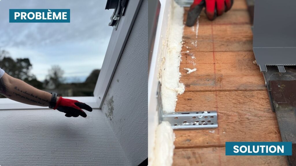 Réparation de moisissure et fuite de fenêtre de toit à Évian-les-Bains et Neuvecelle par SF Toiture.